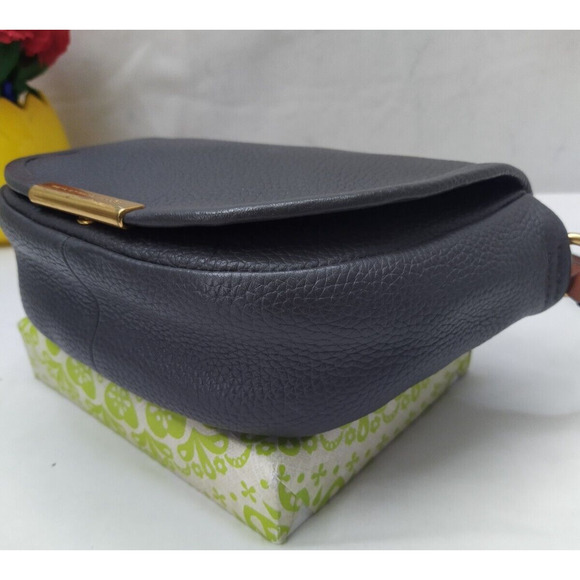 Marc By Marc Jacobs Gray Pebbled Leather Flap Closure Crossbody Bag - Picture 13 of 14